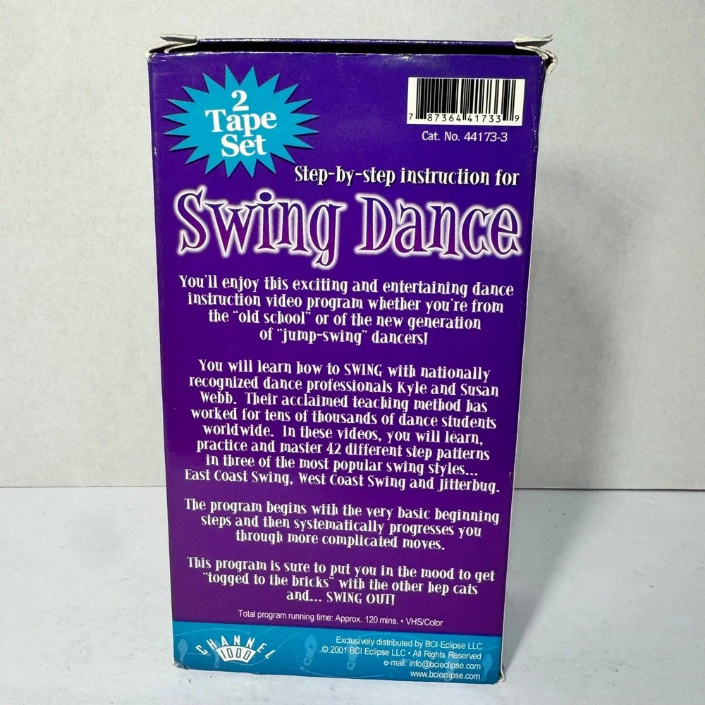 Invitation‎ to Dance: Swing 2 VHS Tape Box Set Video Instruction Kyle Susan Webb